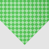 Grünes Schachbrettmuster Seidenpapier (Ausschnitt)