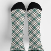 grünes Schachbrettmuster Socken (Oben)