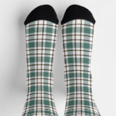 grünes Schachbrettmuster Socken (Oben)
