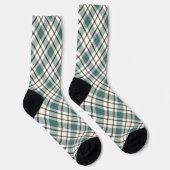 grünes Schachbrettmuster Socken (Rechts)