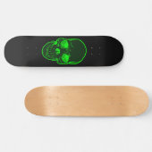 Grünes Schädel-Grafik-Skateboard für Jungen u. Skateboard (Horizontal)