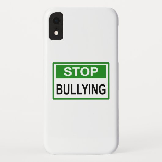 Grünes Schild gegen Mobbing Case-Mate iPhone Hülle (Rückseite)
