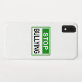 Grünes Schild gegen Mobbing Case-Mate iPhone Hülle (Rückseite (Horizontal))