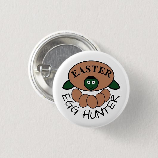 Grünes Schildkröteneier, Ostereier Jäger Button (Vorne & Hinten)