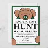 Grünes Schildkröteneier, Ostereierjagd Ankündigung (Vorderseite)