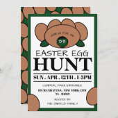 Grünes Schildkröteneier, Ostereierjagd Ankündigung (Vorne/Hinten)