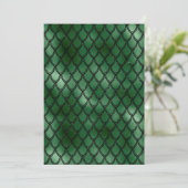 Grünes Schlangenmuster Dankeskarte (Stehend Vorderseite)