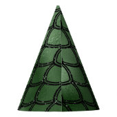 Grünes Schlangenmuster Partyhütchen (Rückseite)