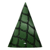 Grünes Schlangenmuster Partyhütchen (Links)