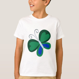 Grünes Schmetterling-Shirt T-Shirt