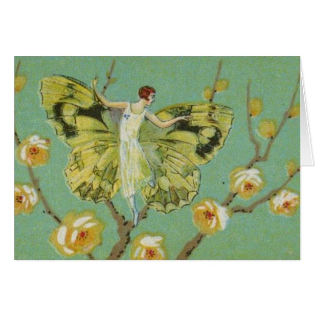 Grünes Schmetterlingsmädchen (Vorderseite (Horizontal))