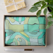 Grünes Schnürpapier Seidenpapier (Geschenk)