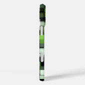 Grünes Schwarz-weißes modernes Muster Case-Mate iPhone Hülle (Rückseite / Rechts)