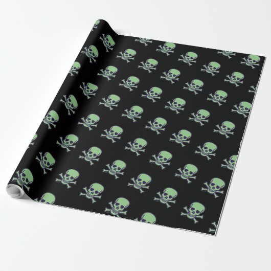 Grünes, schwarzes, mattes Papier Geschenkpapier (Ungerollt)