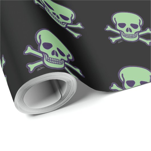 Grünes, schwarzes, mattes Papier Geschenkpapier (Rolleneckpunkt)