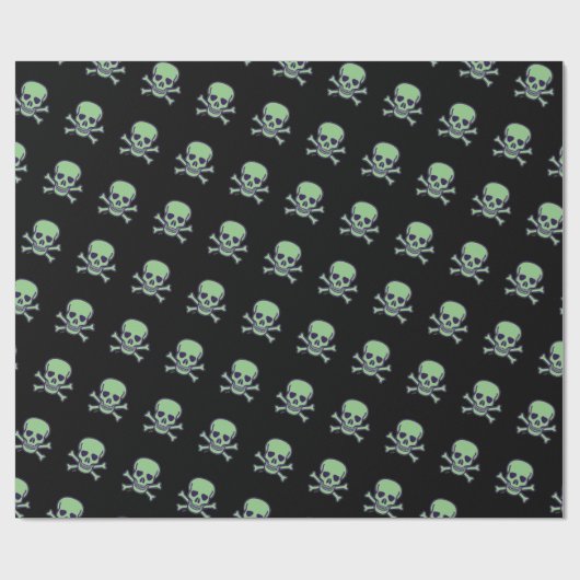 Grünes, schwarzes, mattes Papier Geschenkpapier (Flach)