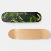Grünes schwarzes Swirl Skateboard (Horizontal)