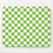 Grünes schwarzes u. weißes kariertes mousepad (Vorne)