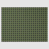 Grünes schwarzes Webmuster Seidenpapier (Vorderseite)