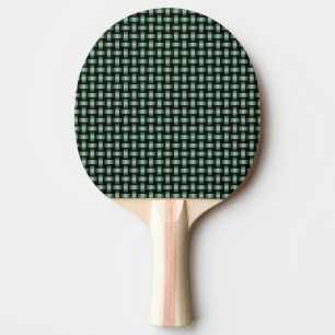 Grünes schwarzes Webmuster Tischtennis Schläger