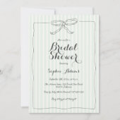 Grünes, schwindelerregendes Brautparty Einladung (Vorderseite)