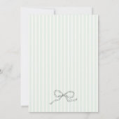 Grünes, schwindelerregendes Brautparty Einladung (Rückseite)