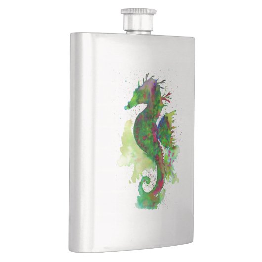 Grünes Seepferd Flachmann (Rechts)