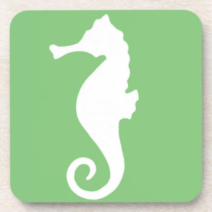 Grünes Seepferd Getränkeuntersetzer
