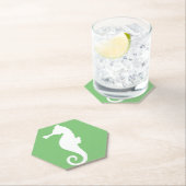 Grünes Seepferd Untersetzer (Vor Ort)