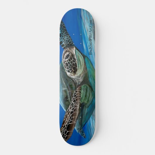 Grünes Seeschildkröte Honu Cruizin Skateboard (Vorderseite)