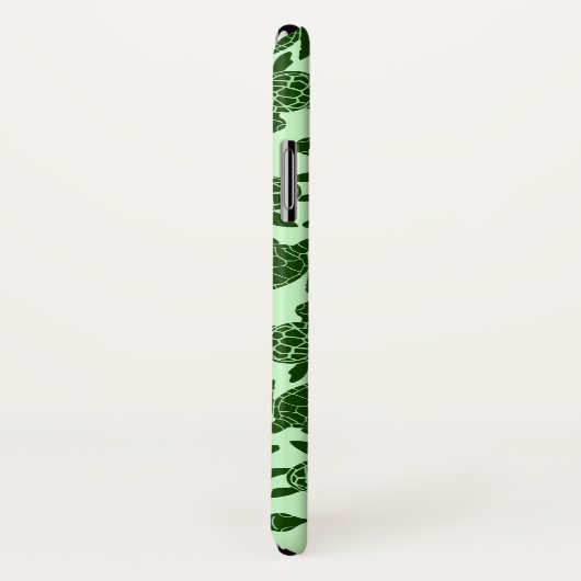 Grünes Seeschildkröte-hübsches Tiermuster Case-Mate iPhone Hülle (Hinten/Rechts)