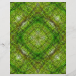 Grünes Serene-Gärten-Scrapbook-Papier 2-seitige Se
