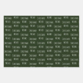 Grünes Set Geschenkpapier Set (Vorderseite 2)