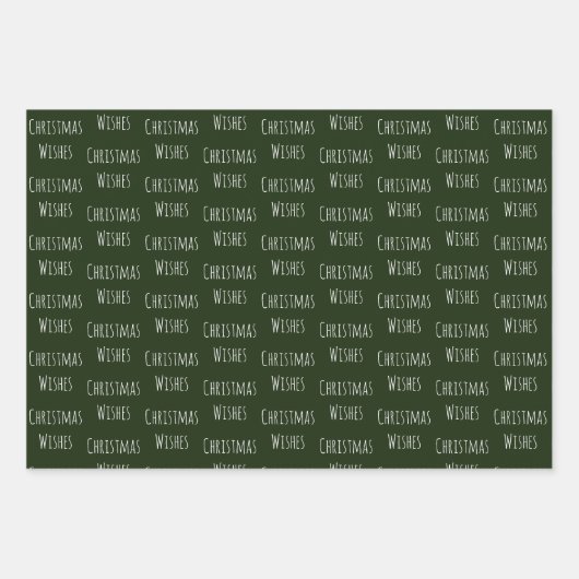 Grünes Set Geschenkpapier Set (Vorderseite 2)