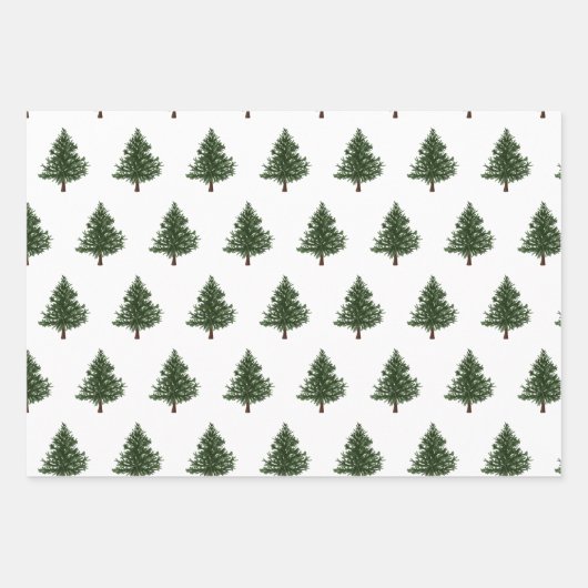 Grünes Set Geschenkpapier Set (Vorderseite)