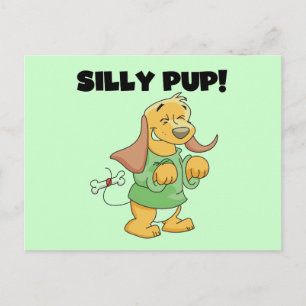 Grünes Shirt Alberne Pup Tshirts und Geschenke Postkarte