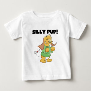 Grünes Shirt-alberne Welpen-T-Shirts und Geschenke Baby T-shirt