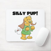 Grünes Shirt-alberne Welpen-T-Shirts und Geschenke Mousepad (Mit Mouse)