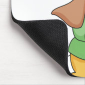 Grünes Shirt-alberner Welpe Mousepad (Ecke)