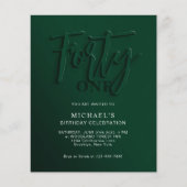 Grünes Skript des HAUSHALTSPLANS 40. Erwachsene Ge (Vorderseite)