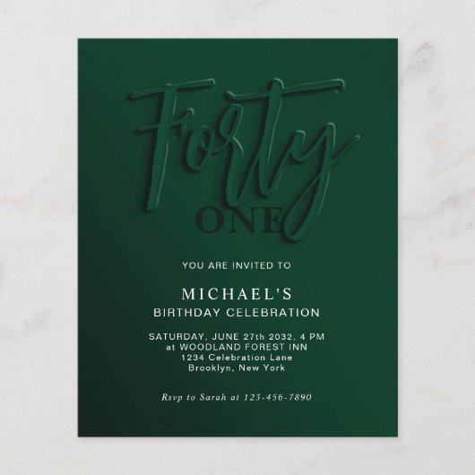 Grünes Skript des HAUSHALTSPLANS 40. Erwachsene Ge (Vorderseite)