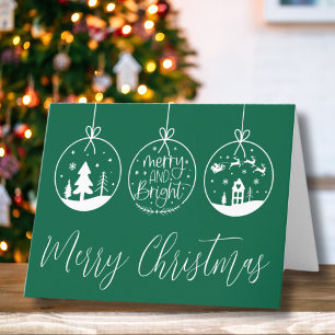Grünes Skript Frohe Weihnachten