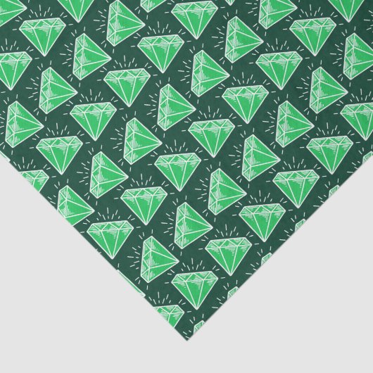 Grünes Smaragdstein-Papier für Grafik Seidenpapier (Ausschnitt)