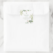 Grünes Soft-Leaf-Sticker Quadratischer Aufkleber (Tasche)