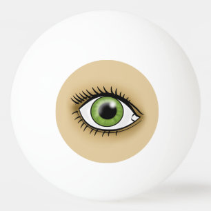 Grünes Solarauge Tischtennisball