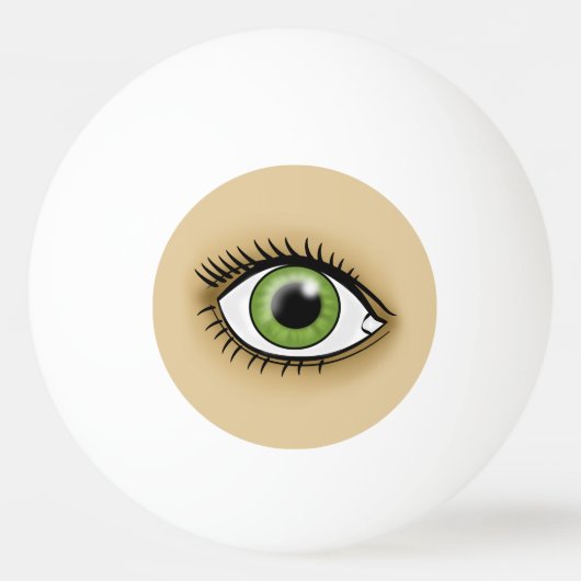 Grünes Solarauge Tischtennisball (Rückseite)