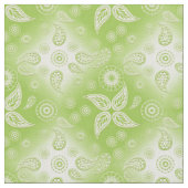 Grünes Sommermuster Paisleys Stoff (Nahaufnahme)