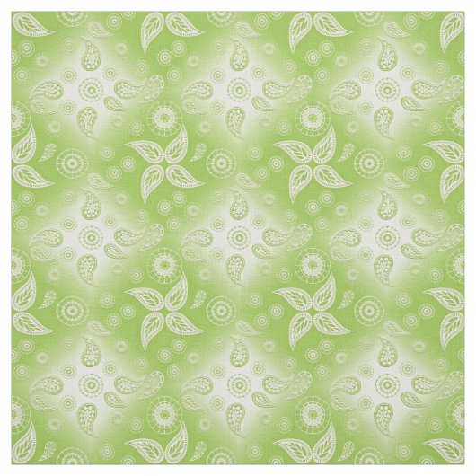 Grünes Sommermuster Paisleys Stoff (Muster)