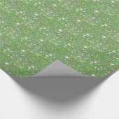 Grünes Sparkassenpapier Geschenkpapier (Ecke)