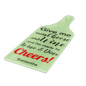 Grünes Spaß Schneidebrett (Ecke)